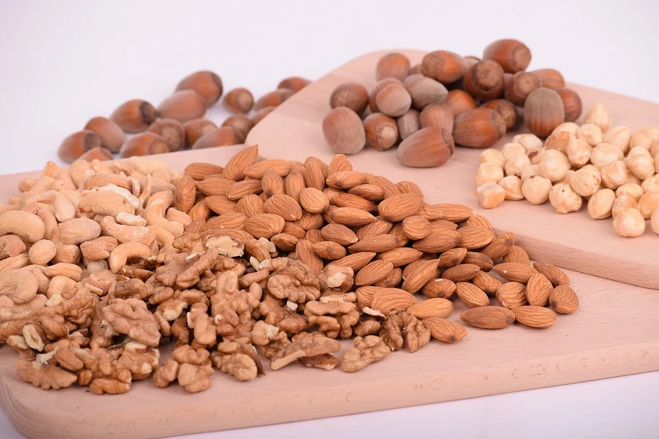 ořechy a mandle